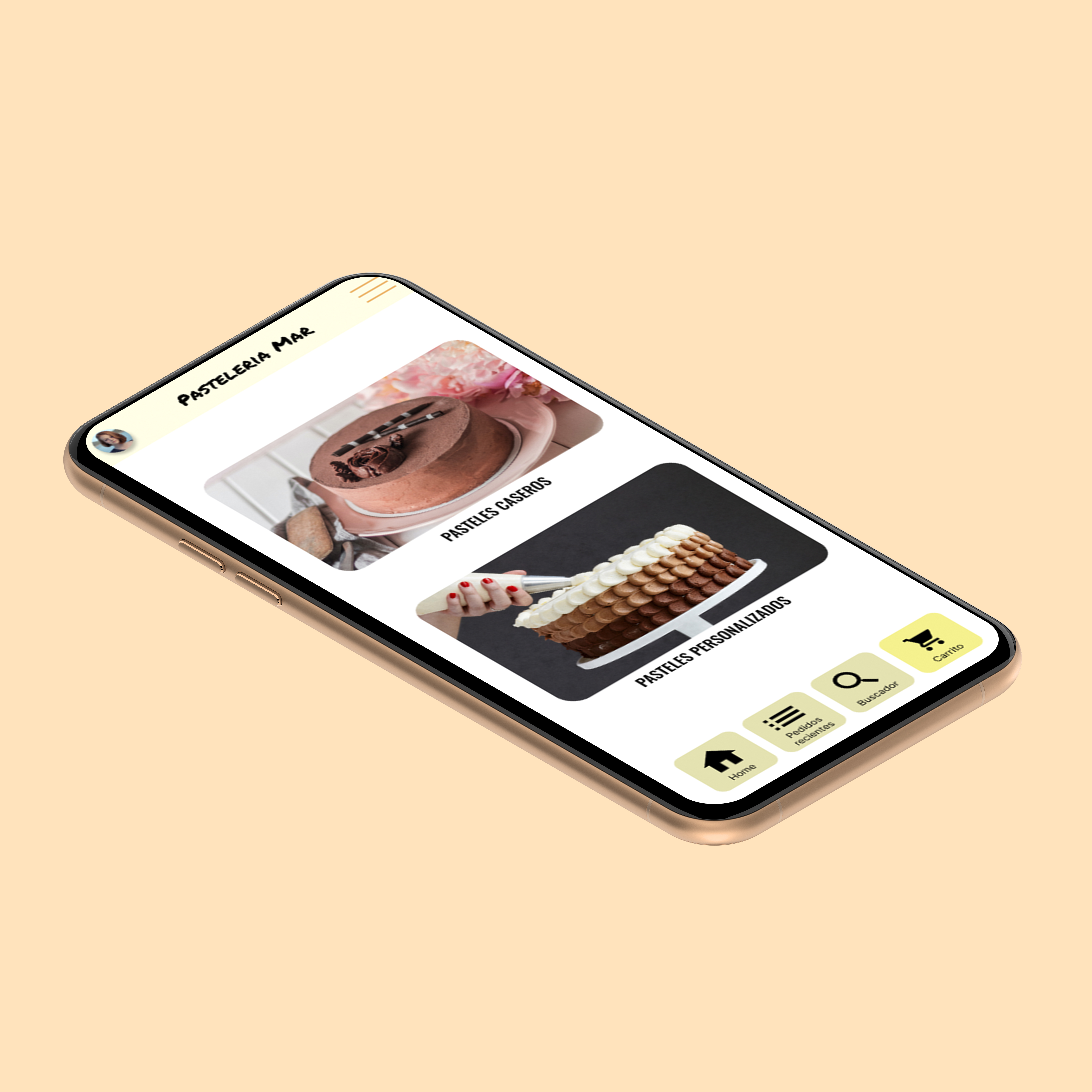 App per comprar pastissos